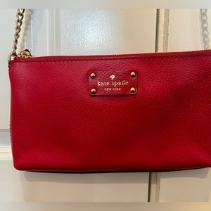 Kate Spade purse! Red leather. Excellent condition!